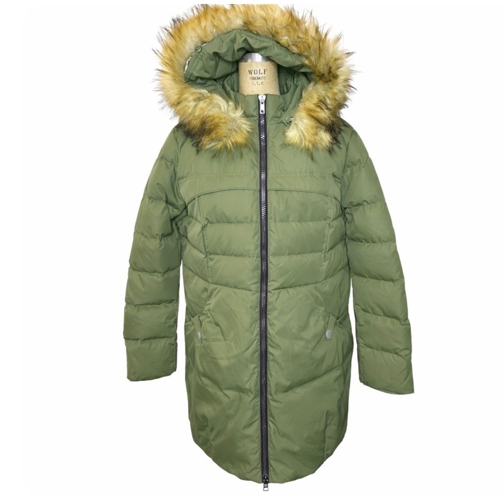 Orolay Women's Down Jacket Puffer Coat with Faux Fur Trim Hood (Size 2XL)